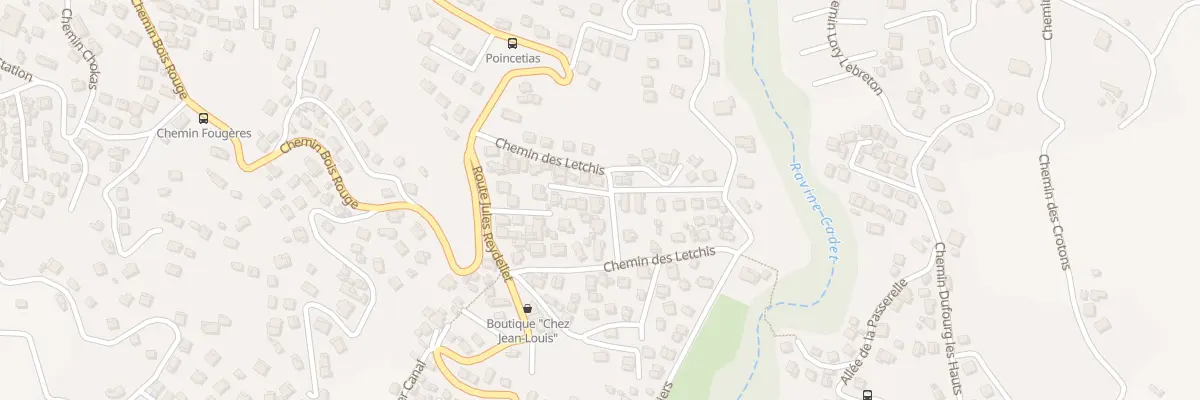 Plan du 26 Che des Tamaris à Saint-Denis