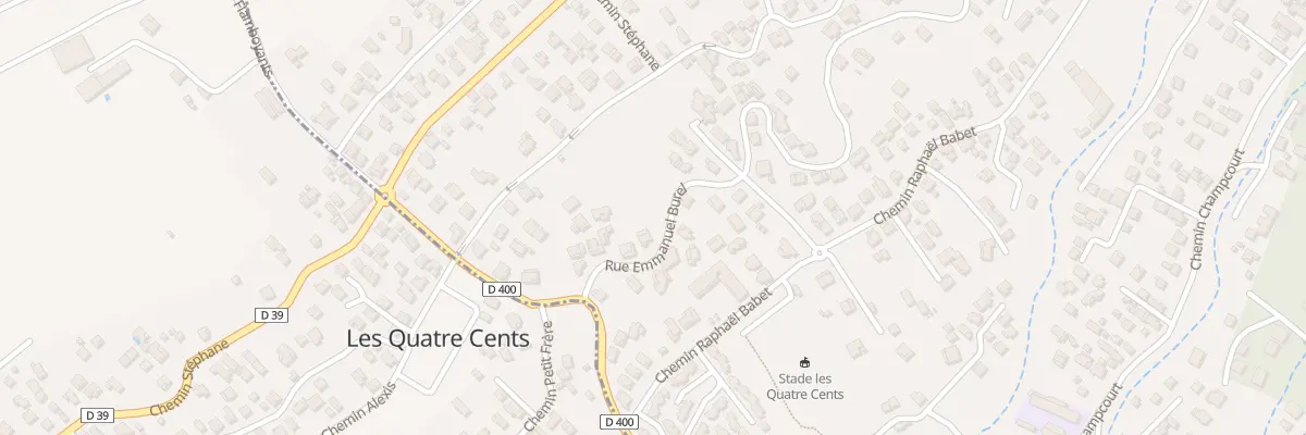 Plan du 25 Rue Emmanuel Burel au Tampon