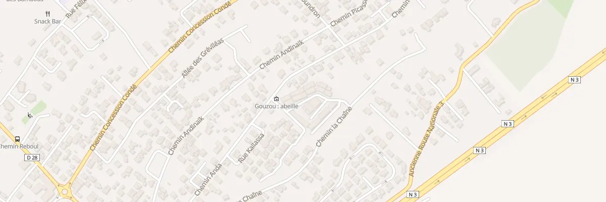 Plan du 3 Rue des Abeilles à Saint-Pierre