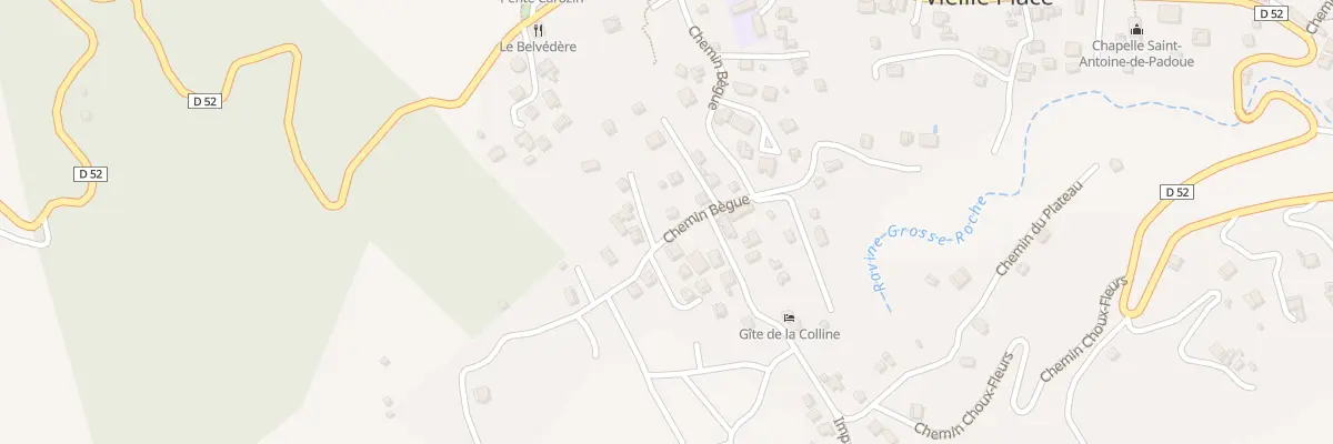 Plan de Che Bègue à Salazie