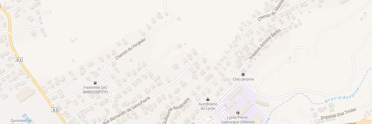 Plan du 41 Rue Bernardin de Saint Pierre au Tampon