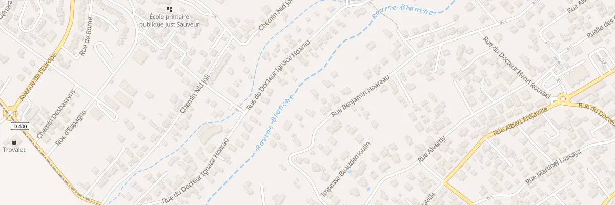 Plan du 29 Rue Benjamin Hoarau au Tampon