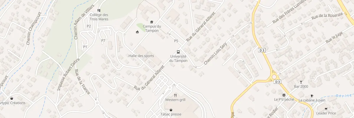 Plan du 126 Rue du Général Ailleret au Tampon