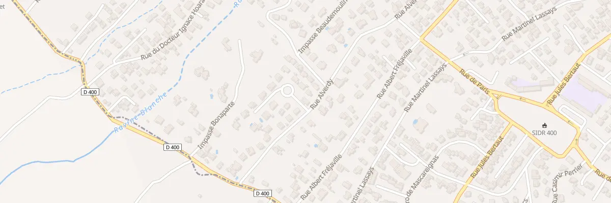 Plan du 27 Rue Alverdy au Tampon