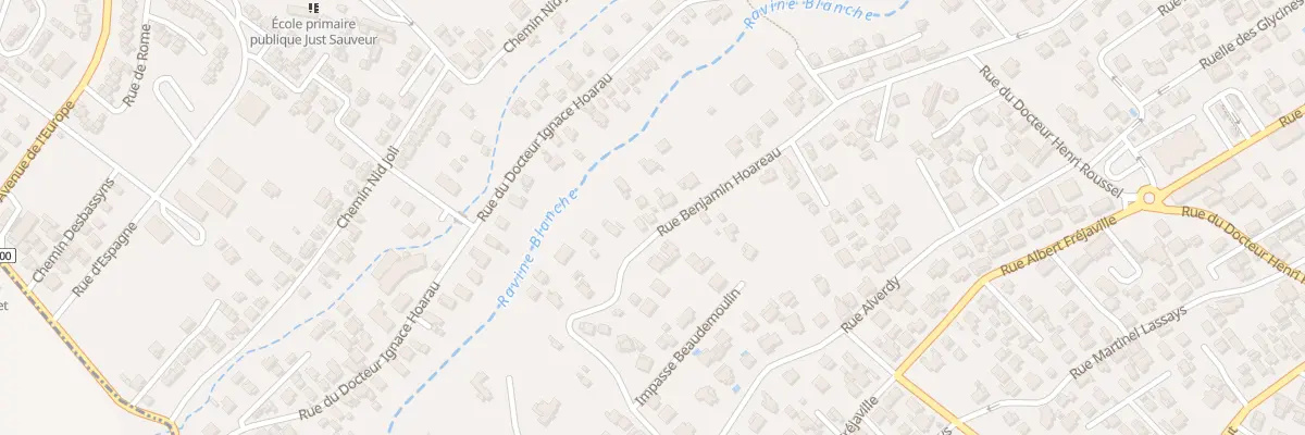 Plan du 33 Rue Benjamin Hoarau au Tampon