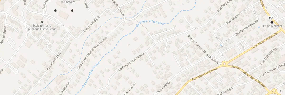Plan du 53 Rue Benjamin Hoarau au Tampon