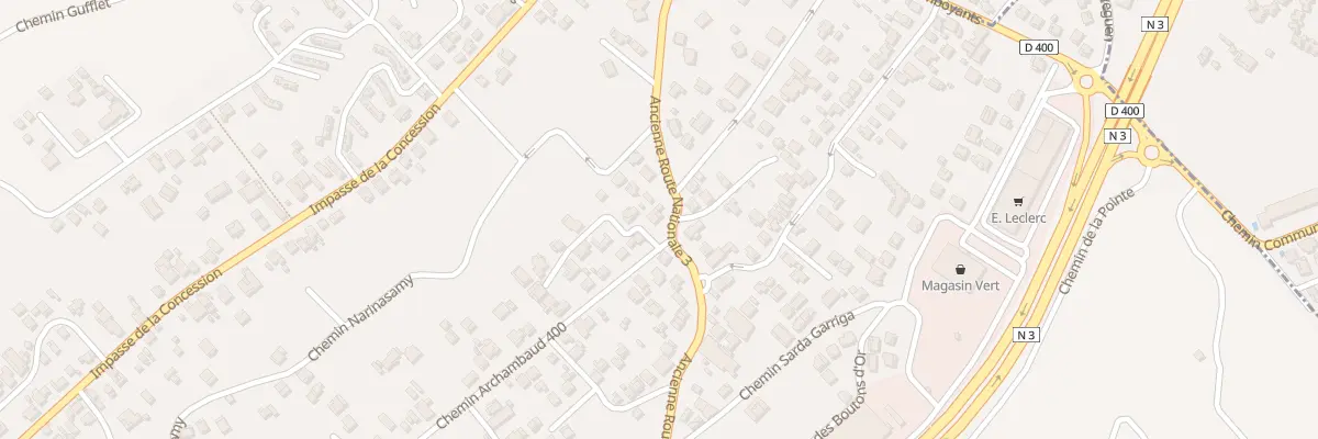 Plan du 53 Che Archambaud 400 à Saint-Pierre