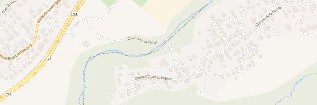 Plan du 197 Che de la Pointe au Tampon