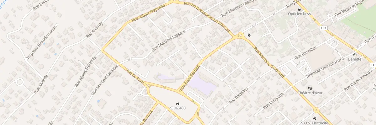 Plan du 119 Rue Jules Bertaut au Tampon
