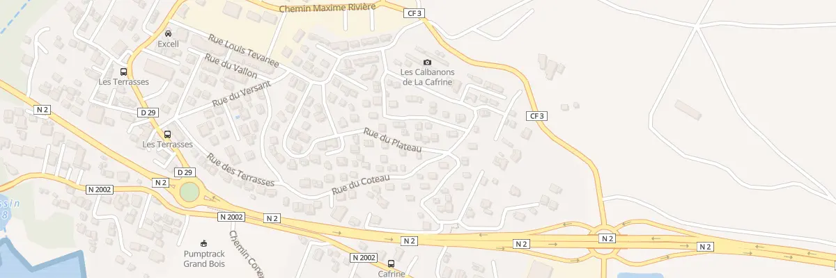 Plan du 6A Rue du Plateau à Saint-Pierre