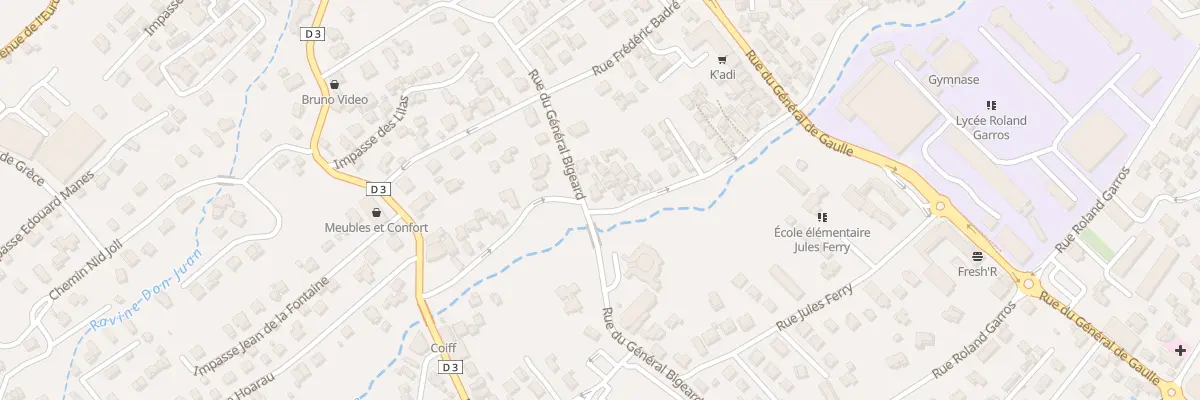 Plan du 34 Rue du General Bigeard au Tampon