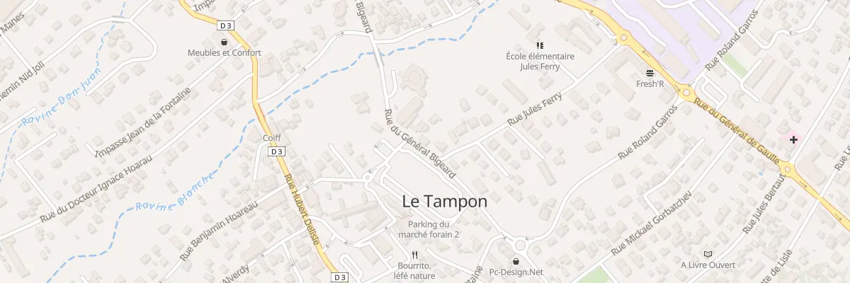 Plan du 16 Rue du General Bigeard au Tampon