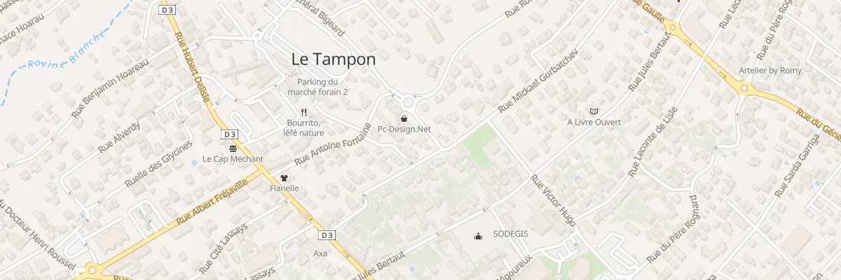 Plan du 3A Rue du General Bigeard au Tampon
