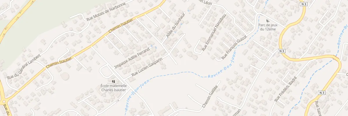 Plan du 48T Rue Lucien Gasparin au Tampon