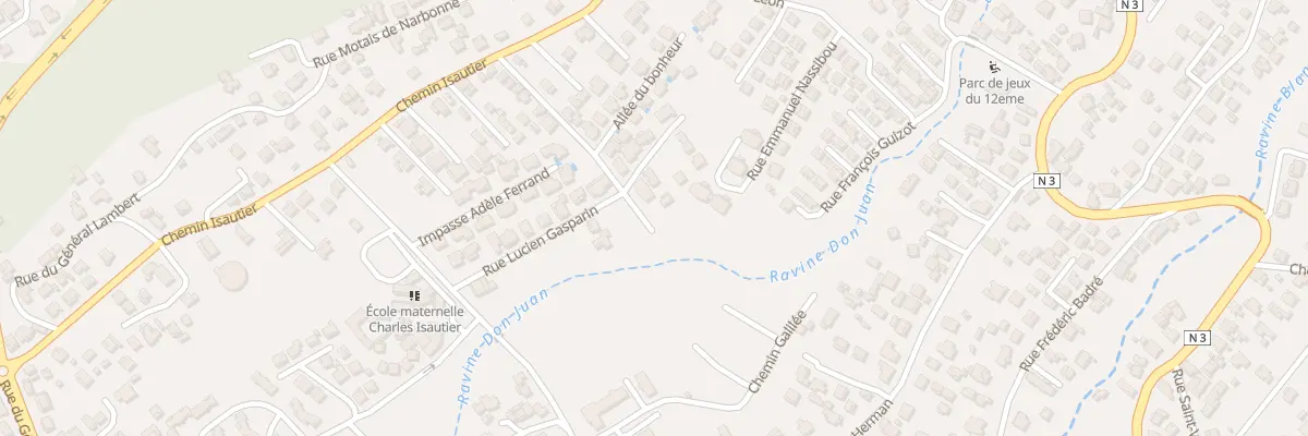 Plan du 48 Rue Lucien Gasparin au Tampon
