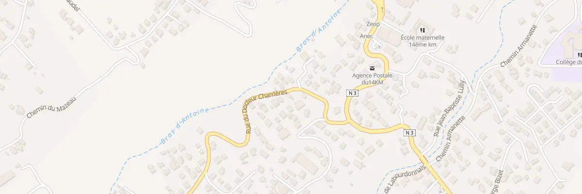 Plan du 206 Rue du Docteur Charriere au Tampon
