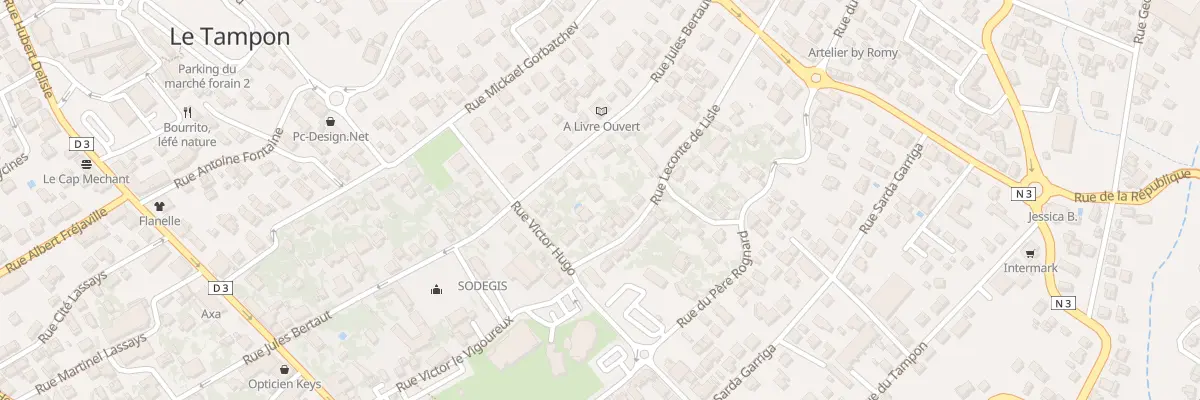 Plan du 152 Rue Jules Bertaut au Tampon