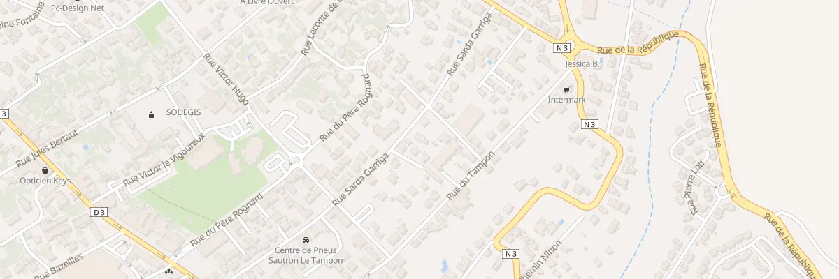 Plan du 68B Rue Sarda Garriga au Tampon
