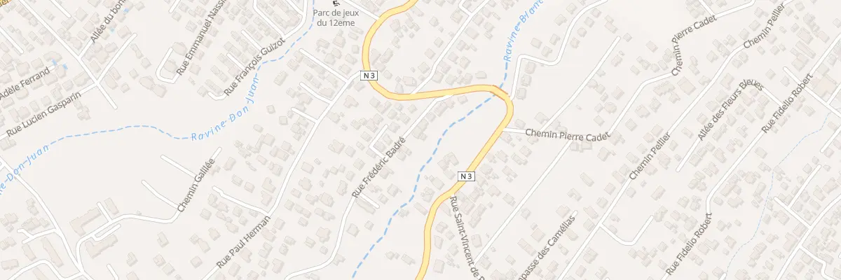 Plan du 226 Rue Frédéric Badré au Tampon