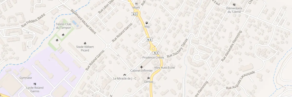 Plan du 393 Rue Jules Bertaut au Tampon
