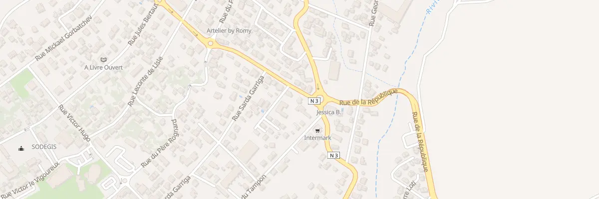 Plan du 3 Rue du Général de Gaulle au Tampon
