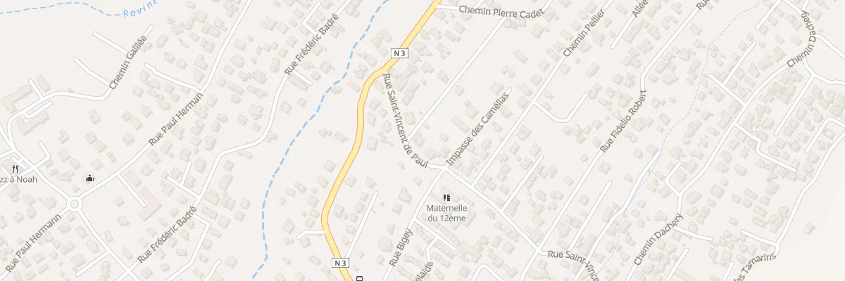 Plan du 9 Rue Saint Vincent de Paul au Tampon