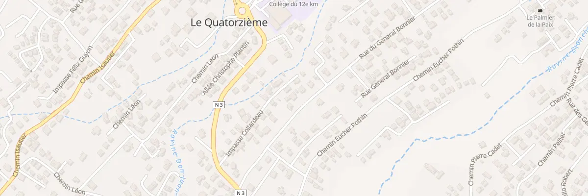 Plan du 15B Rue du Général Bonnier au Tampon