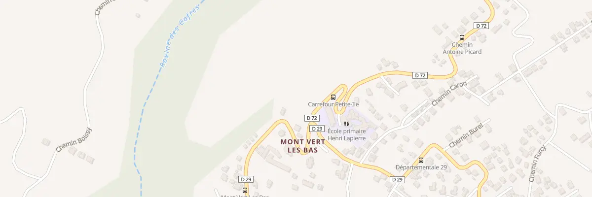 Plan du 115D Cd 29 Mont Vert les Bas à Saint-Pierre