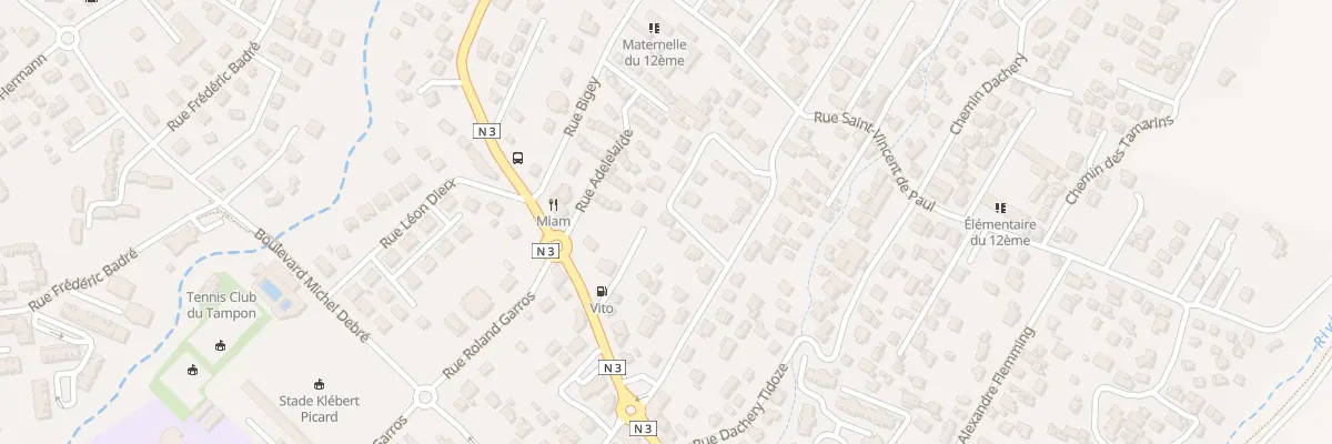 Plan du 372 Rue Marius et Ary Leblond au Tampon