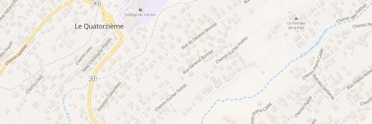 Plan du 24 Rue du Général Bonnier au Tampon
