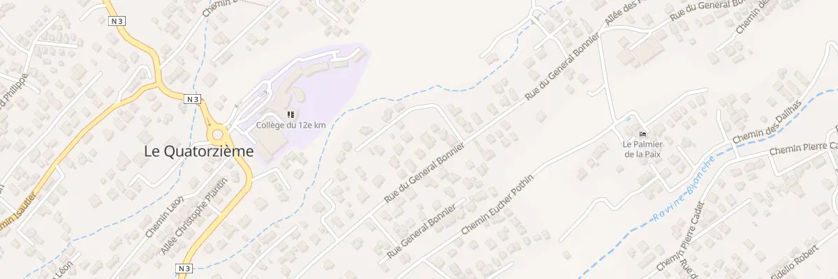 Plan du 39 Rue du Général Bonnier au Tampon