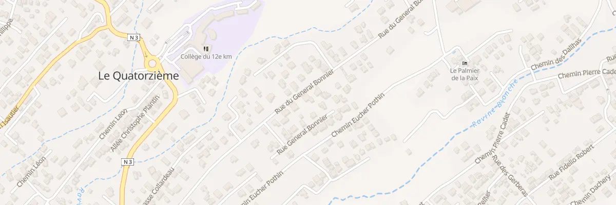 Plan du 36 Rue du Général Bonnier au Tampon