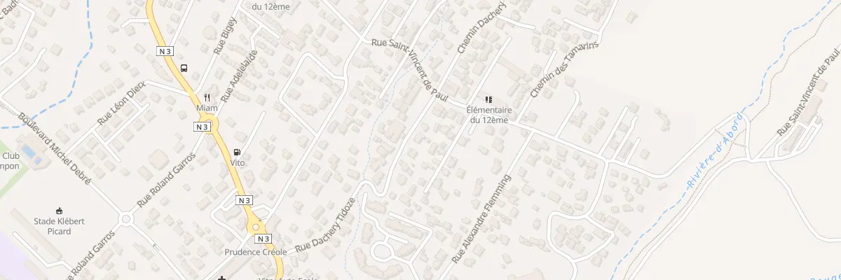 Plan du 36 Rue Dachery au Tampon