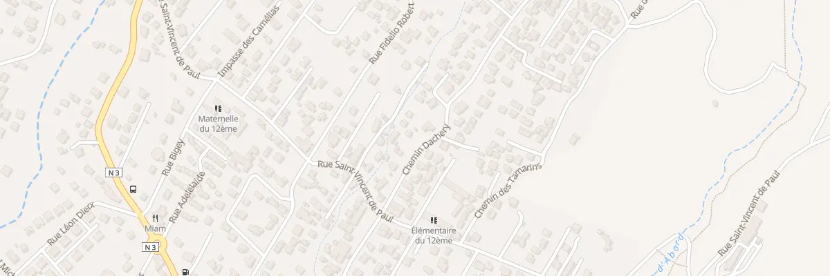 Plan du 49 Rue Dachery au Tampon