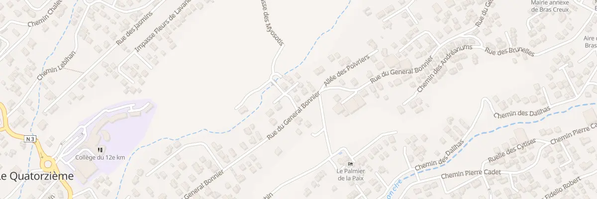 Plan du 69 Rue du Général Bonnier au Tampon