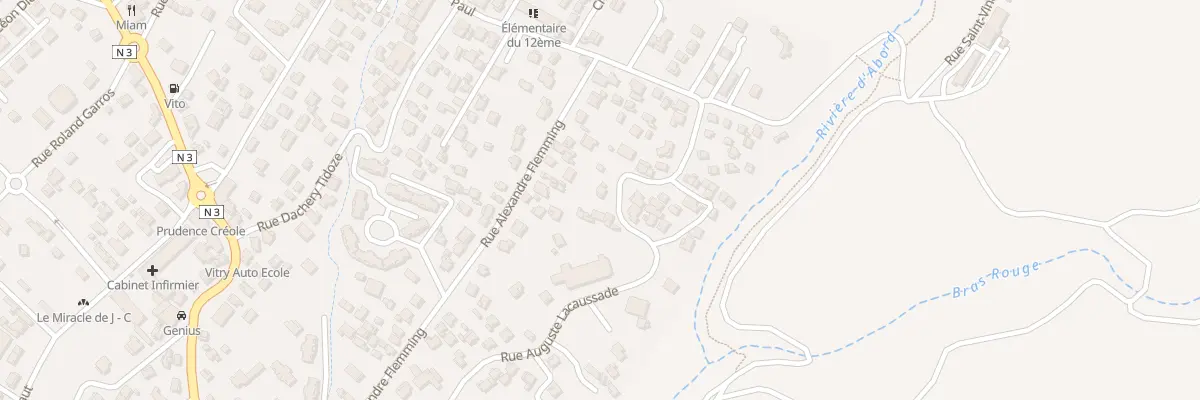 Plan du 73 Rue Auguste Lacaussade au Tampon