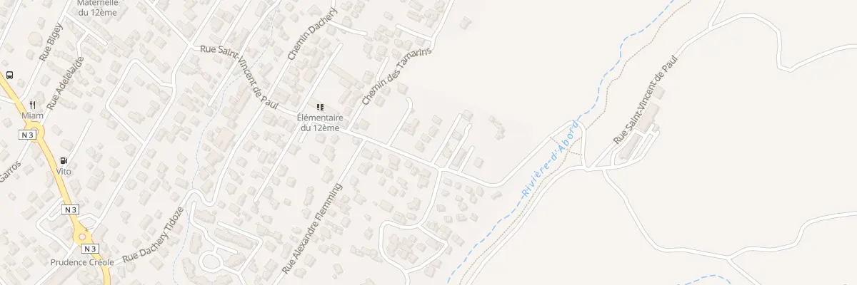 Plan du 83B Rue Saint Vincent de Paul au Tampon