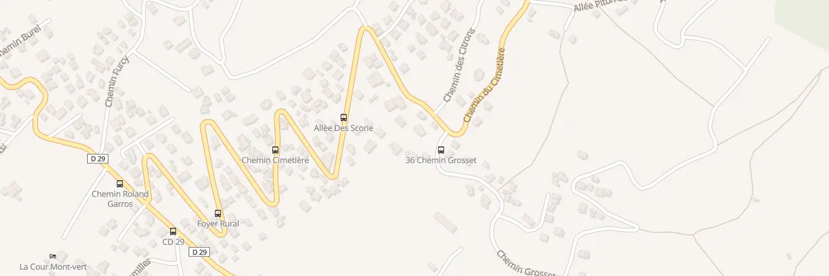Plan du 236 Che du Cimetiére à Saint-Pierre