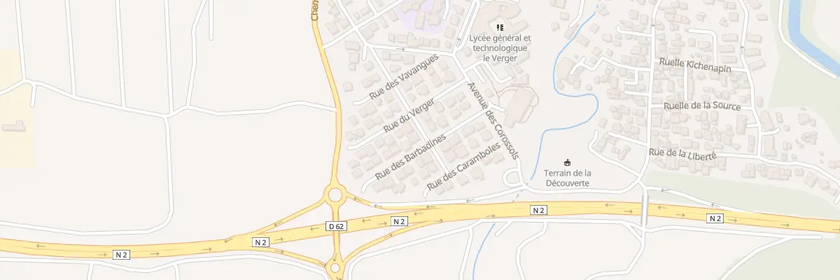 Plan du 10 Rue des Barbadines à Sainte-Marie