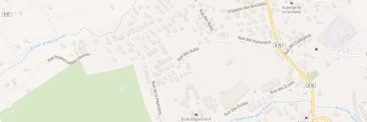 Plan du 21 Rue des Rubis au Tampon