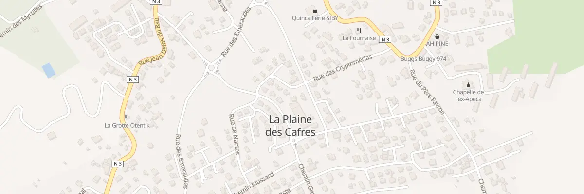 Plan du 33 Rue des Cryptomerias(P des C) au Tampon