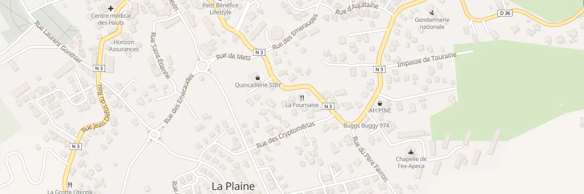 Plan du 158 Rue Jean Defos du Rau au Tampon