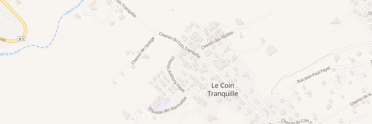 Plan du 80 Rue du Coin Tranquille au Tampon