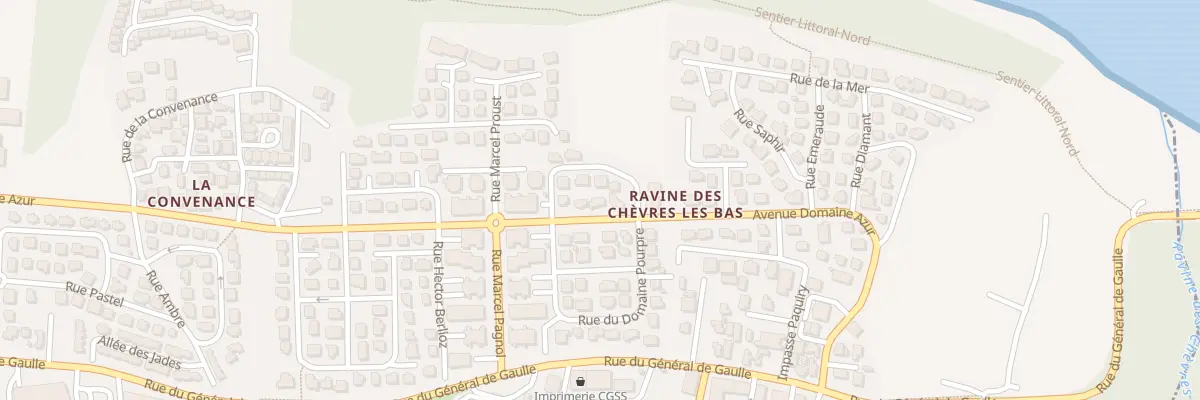Plan du 23 Av du Domaine Azur à Sainte-Marie