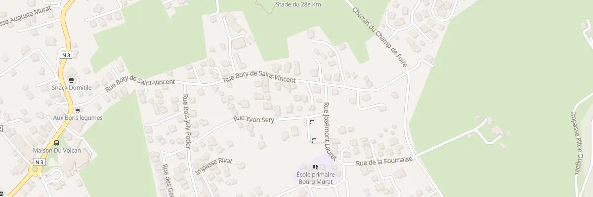 Plan du 44 Che Bory de Saint Vincent au Tampon