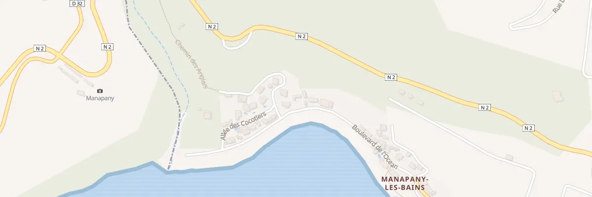 Plan du 156 Bd de l’Océan à Saint-Joseph