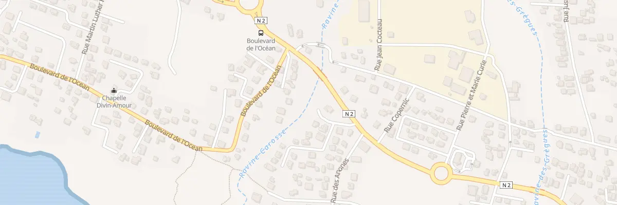 Plan du 1B Bd de l’Océan à Saint-Joseph