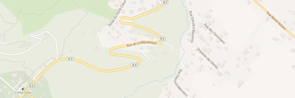 Plan du 607 Rue de la République à La Plaine-des-Palmistes