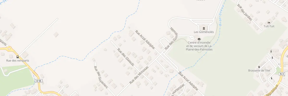 Plan du 53 Rue Arzal Adolphe à La Plaine-des-Palmistes