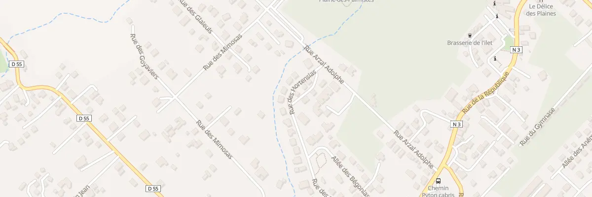 Plan du 18 Rue des Hortensias à La Plaine-des-Palmistes